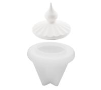 Moldes de resina para tarros de té, tapa de resinas a rayas para candelabro, joyería, estuche para hornear en casa