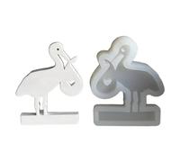 Moldes de resinas de pájaros para hacer candelitas, decoraciones de enchufe, siliconas en forma de pájaro, decoraciones de yeso, ceremonia de boda