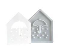 Moldes de resinas de silicona en forma de casa para crear postres divertidos y creativos como pasteles y chocolates para hornear