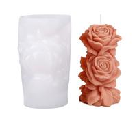 Moldes de rosas para la fabricación de velas, molde de moldeo de yeso en forma de silicona de forma irregular para hacer jabón, moldes en, suministros artesanales reusados