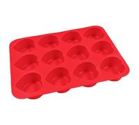 Moldes de silicona | 12 moldes de silicona no pegajosos para San Valentín | Festival and DIY Crafts Heart Mold for Cakes Candy Dessert Fondant Gummy Soap Clay Craft Ice Jelly Wax Party Holiday Home