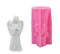 Moldes de silicona 3D con alas para niña, moldes de resina epoxi para hacer jabón, fondant, silicona para dulces, chocolate, hornear, decoración del hogar
