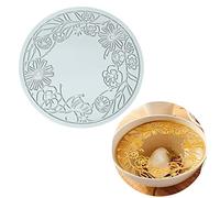 Moldes de silicona 3D de hojas huecas de chocolate, molde de panal de abeja, molde de caramelos, patrón de flores, molde de fondant (flores de 7.3 x 0.1 pulgadas)