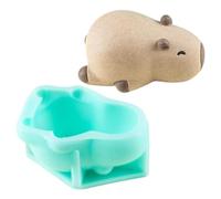 Moldes de silicona 3D, moldes de silicona de chocolate Capybara | Fácil liberación, herramienta de cocina de alimenticio para decoraciones de pasteles, aperitivos de yogur, velas