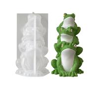 Moldes de silicona 3D para velas de rana | Molde de yeso de aromaterapia para jabón, arcilla, cemento, resina, manualidades, decoración del hogar, familia, amigos