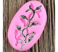 Moldes de silicona, 5,8 x 3,6 cm, diseño de rama de árbol, molde de silicona para decoración de pasteles, fondant, herramienta de decoración de pasteles, resina, joyería, caramelo, chocolate, pasta de
