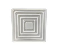 Moldes de silicona 5 en 1 cuadrados colgantes 5 en 1 moldes de resina de forma cuadrada para colgar adornos de pared decoración del hogar
