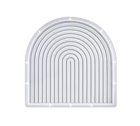Moldes de silicona a rayas para arco de fundición de resina, bandeja de puerta, fundición de epoxi, alfombrilla de taza, molde de resina, arco curvado para