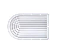 Moldes de silicona a rayas para moldeo de resina, arco, puerta, bandeja, epoxi, manualidades, alfombrilla para tazas, molde de resina, arco curvado para manualidades
