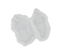 Moldes de silicona artesanales de cola de pavo real para golosinas hechas a mano y manualidades, detalles naturales, accesorios flexibles para hornear, moldes para hacer cola de pavo real
