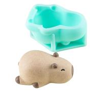 Moldes de silicona, Capybara Chocolate Molds, sin tick Easy-Release Tray, Flexible Heat-Resistant Design 2,83 x 1,85 x 1,38 pulgadas for Baking, Yogurt Snacks, Espuma, Velas
