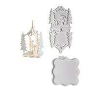 Moldes De Silicona Colgante De Árboles Navidad Moldes Fundición Resina Epoxi La Creación Silicona Para Elaborar Un Molde Creativo Colgante Navidad