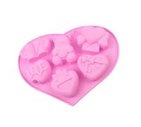 Moldes de silicona con 6 cavidades para el día de San Valentín, mousses románticos, pasteles, helados, postres horneados, herramienta segura para hornear, herramienta para hacer postres románticos