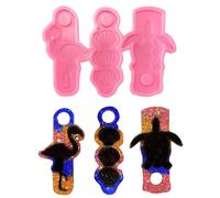 Moldes de silicona con abrazadera para popote, moldes de resina, moldes de silicona para fijar pajitas, moldes de silicona para manualidades