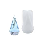 Moldes de silicona con acabado de gafas para anillos y joyas, para hacer hermosos anillos, soportes de exhibición, pirámide de cono de acento