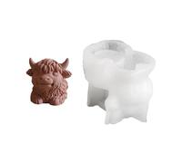 Moldes de silicona con cabeza de animal para jabón, moldes de estatua de ganado, moldes de yeso para decoración del hogar, moldes de silicona de yak