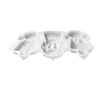 Moldes de silicona con diseño de ángel, 3 cavidades, flexible, reutilizable | Moldes de silicona de ángel para yeso, moldes de resina de silicona, para molduras de resina, adornos de cera para