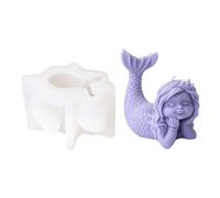 Moldes de silicona con diseño de sirenas, diseño de mujer hermosa, jabón, resina, yeso, cuerpo humano, pasteles, chocolate, decoración del hogar, moldes de silicona para resina
