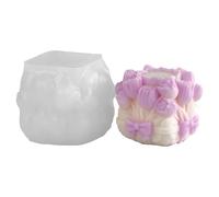 Moldes de silicona con esfera en relieve de flores para hornear para hacer resina epoxi, jabón, chocolate, decoración del hogar, molde de chocolate con flores de silicona