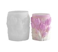 Moldes de silicona con esfera en relieve de flores para hornear para hacer resina epoxi, jabón, chocolate, decoración del hogar, molde de silicona