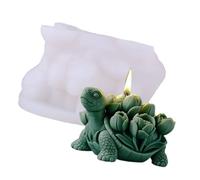 Moldes de silicona con estatua de tortuga para resina epoxi, jabón, figuritas, moldes de silicona para decoración de yeso, molde de manualidades