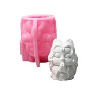Moldes de silicona con figuras chinas para jabón, decoración del hogar, moldes de silicona de yeso de hormigón, moldes de resina epoxi