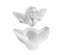 Moldes de silicona con forma de ángel para manualidades, moldes para yeso, moldes de fondant para crear ángeles detallados, perfectos para aficionados al bricolaje y principiantes