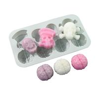 Moldes de silicona con forma de corazón de cerebro humano - 11 x 19,9 x 2,2 cm, versátil bandeja para hornear Halloween, moldes de caramelos para hacer pasteles, gelatina, chocolate, jabón