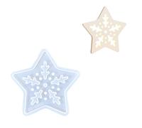 Moldes de silicona con forma de corazón hueco, mariposa, estrella, moldes de resina epoxi para hacer portavelas, decoración del hogar, molde de silicona de mariposa
