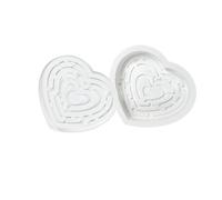 Moldes de silicona con forma de corazón para fondant, mousses y pasteles, para hacer pasteles, chocolate, hornear, herramienta de decoración, antiadherente, mousse, pasteles, cocina, suministros para