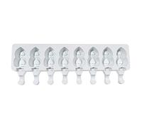 Moldes de silicona con forma de corazón para hacer helados de 2/4/8 cavidades, para hacer helados caseros, reutilizables, fáciles de liberar, palitos grandes para piruletas