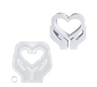Moldes de silicona con forma de corazón para macetas hidropónicas, moldes de soporte para jarrones únicos, decoración del hogar, molde de silicona para jarrones