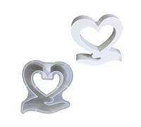 Moldes de silicona con forma de corazón para macetas hidropónicas, moldes de soporte para jarrones únicos, decoración del hogar, molde de silicona para jarrones