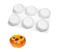 Moldes de silicona con forma de flor de 6 cavidades, moldes para tartas de mousse francesa, herramientas para hornear en el hogar, utensilios de cocina y suministros para hornear