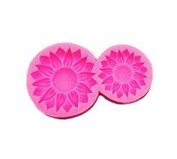 Moldes de silicona con forma de flor de sol para salida de aire para coche, aromaterapia, resina epoxi para decoración del hogar, herramienta de joyería, moldes de flores para resina epoxi