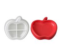 Moldes de silicona con forma de fruta, moldes de bandeja de resina de frutas para hacer bandeja de almacenamiento, decoración de yeso, fundición de resina, hornear, chocolate, caramelos fundidos