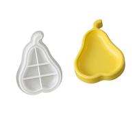 Moldes de silicona con forma de fruta, moldes de bandeja de resina de frutas para hacer bandeja de almacenamiento, decoración de yeso, fundición de resina, hornear, chocolate, caramelos fundidos