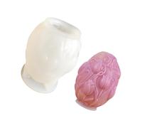 Moldes de silicona con forma de huevos de tulipanes, moldes de adorno, pascuas, yesos, suministros de manualidades, Pascua, huevos de silicona, yesos con forma de yesos