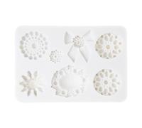 Moldes de silicona con forma de joyería, flexibles, aptos para alimentos, arcilla y resina, cerámica, caramelos, fondant, chocolate, jabón, moldes de silicona para hornear pasteles