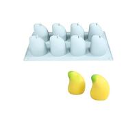 Moldes de silicona con forma de mango 3D perfectos para fiestas, postres, pasteles, mousses, pasteles, helados, congeladores, bandejas, moldes de postre con forma de fruta