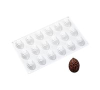 Moldes de silicona con forma de nuez de 18 compartimentos, perfectos para diseño artístico de chocolate y confitería, equipos para hacer postres