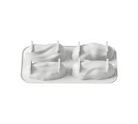 Moldes de silicona con forma de nuez de pistacho de 4 cavidades para hornear pasteles de gasa perfectos y mousses de postre de chocolate Moldes para hornear con forma de nuez