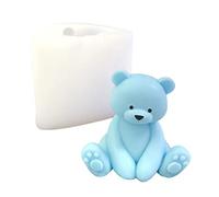 Moldes de silicona con forma de oso para magdalenas, fondant, galletas, fondant, decoración de pasteles, azúcar, manualidades, jabón, moldes de silicona