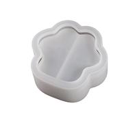 Moldes de silicona con forma de pata de gato, resina epoxi, moldes para candelabros, caja de almacenamiento de joyas, herramienta para hacer adornos de mesa, fácil de limpiar, molde de silicona