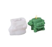 Moldes de silicona con forma de tortuga para jabón, decoración del hogar, resistentes a la temperatura, moldes de silicona de criatura marina