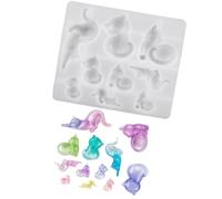 Moldes de silicona con forma para proyectos de resina, moldes de resina tradicionales, ideales para colgantes y adornos, molde de silicona