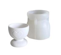 Moldes de silicona con forma resistente a la temperatura, fácil desmoldar para hacer velas, soporte para huevos, bandeja decorativa, moldes para hacer velas