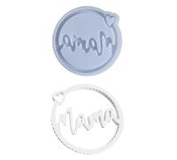 Moldes de silicona con letras MAM para resina epoxi, jabón, regalo del día de la madre, moldes de silicona para decoración y manualidades