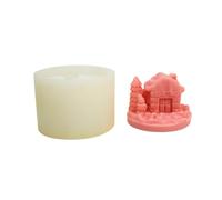 Moldes de silicona con temática navideña para decoración de mesa de jabón, decoración de yeso, moldes de silicona de resina epoxi, decoración navideña del hogar