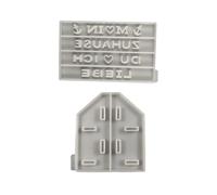 Moldes de silicona creativos de resina epoxi, juego de moldes de manualidades, estantes de exhibición, moldes de textura de silicona para soporte de exhibición moldes de resina
